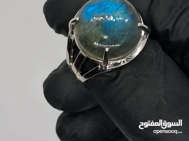 خاتم حجر القمر moonstone ring