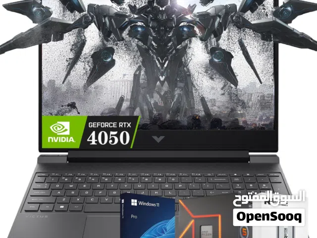 تجميعه لابتوب العاب HP victus RTX 4050+hyperx cloud 3 headset+Razer deathadder gaming mouse