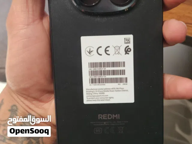ريدمي  نوت 15برو 5g تلفون صالي سبوعين من اخذته  تلفون جديد بعده بل لزكه  مال شركه السعر 390 بي مجال
