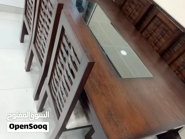 #_طاولة_سفره_مودن_تفصيل_كوالتي_عالي بحاله الوكاله استخدام مده قصيره وخشبها زان و سويد بالكامل ودهان