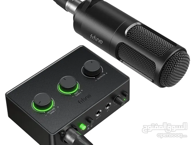 باقة تسجيل احترافية: Fifine K669D Mic + Amplitank KS6 Interface