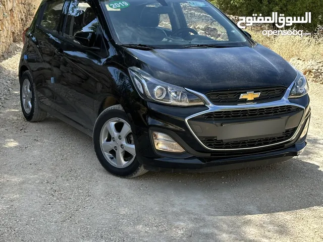 شيفروليه سبارك موديل 2019، فحص كامل اضافات مميزة جداً، لون اسود ملوكي