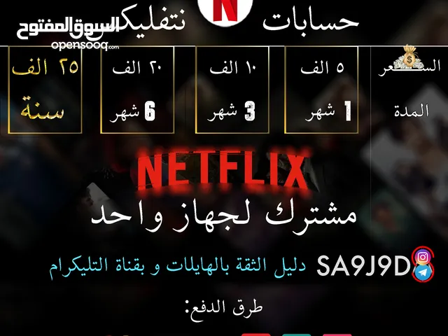 Netflix Accounts and Characters for Sale in Basra