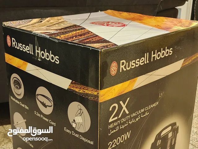 مكنسة كهربائية شديدة التحمل, 2200 w ، النوع Russel Hobbs . عشر مكانس كهربائية سعر المكنسة 18 دينار
