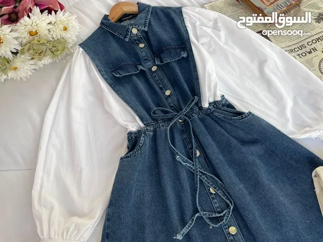 فستان  موجود جميع قياسات نازك كابوي