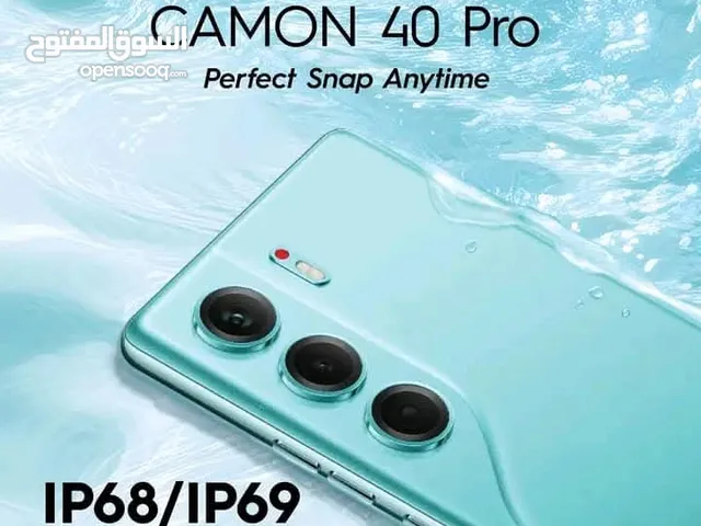tecno Ai COMON 40 Pro//256G//16ram ضد الكسر.ضد الماء والغبار ويدعم Ai