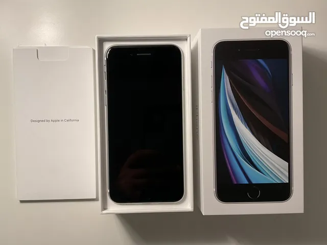 iPhone SE (2nd generation) 128 GB White Excellent condition Battery 75% (السعر قابل للتفاوض)