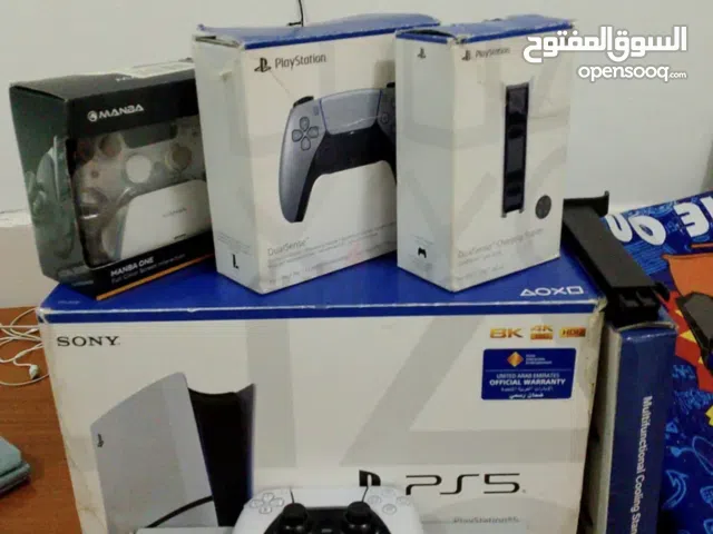Ps5 slim with all set ups