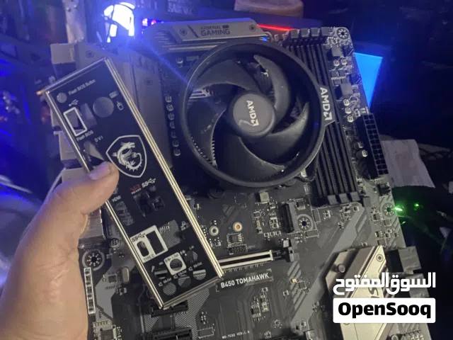 Motherboard    MSI Tomahawk (B450 and  CPU Ryzen 3 3200g