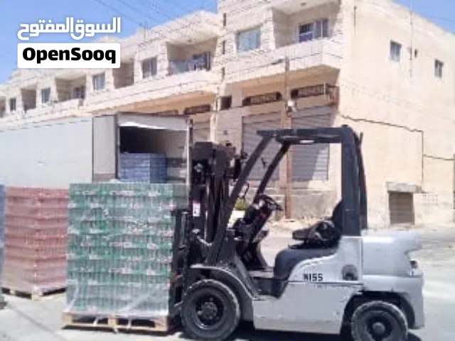 تأجير الرافعات الشوكيه وتنزيل جميع انواع البضائع وتأجير يومي وشهري