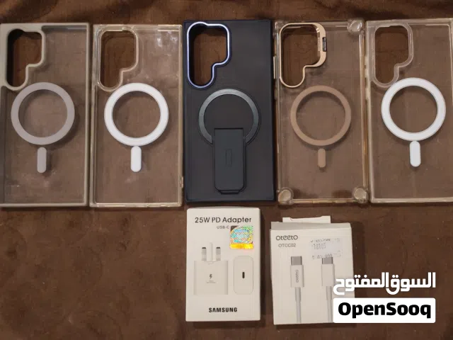 Samsung s23 ultra covers 5 covers, original 25w adapter and cable,