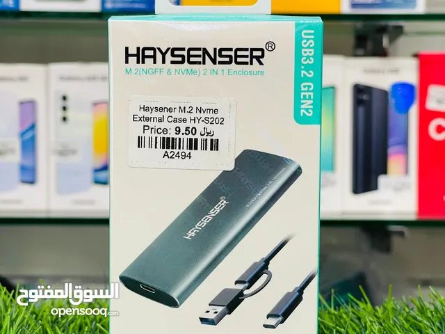 Haysenser M.2 Nvme & M.2 NGFF, M.2 SSD to USB3.1 Enclosure HY-S207