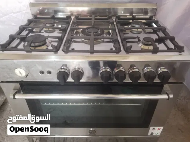 فرن جرمني ايطالي مقاس 90 في 60 استيل حديث 5 عيون مدرع مركن السعر 215 الف ريال