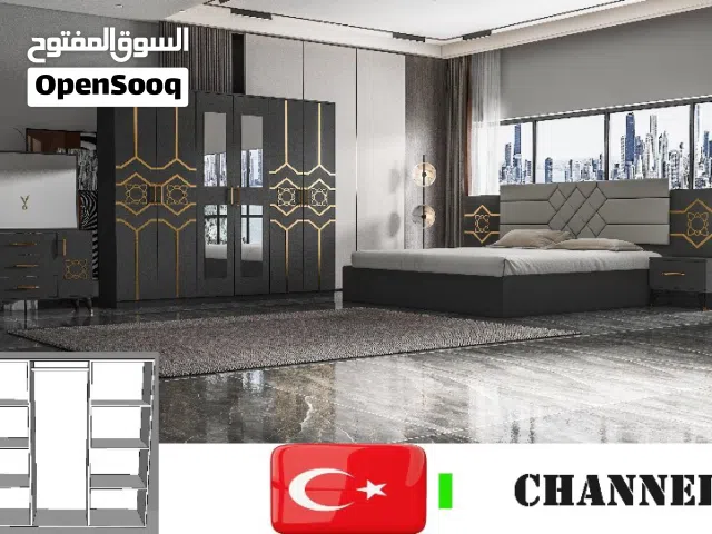 غرف نوم تركي 7قطع شامل تركيب ودوشق الطبي مجاني