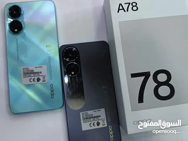 مستعمل ايام oppo A78 رام 16 جيجا 256 أغراضة والكرتونه الأصلية متوفر توصيل
