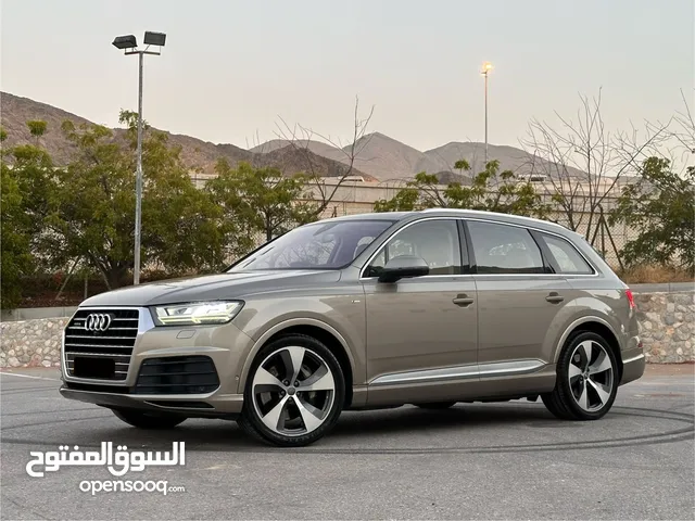 Audi Q7 sline  2016/ أعلى فئة رقم واحد  وكالة عمان  مالك أول  ممشى قليل