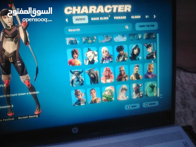 حساب فورت نايت فيه 202 سكن ونادر وفل اكسس