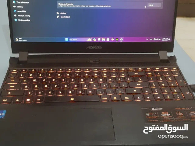Aorus 240hz display i7-11th gen. Rtx 3060 Gaming Laptop