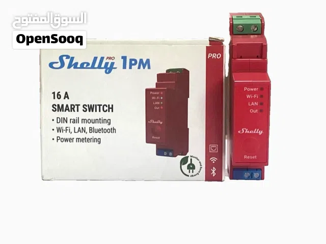 Shelly Pro 1PM-BT, Wi-Fi & LAN 1-Channel Relay Switch with Built-In Power Meter
