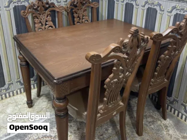 ميز صاج اربع كراسي