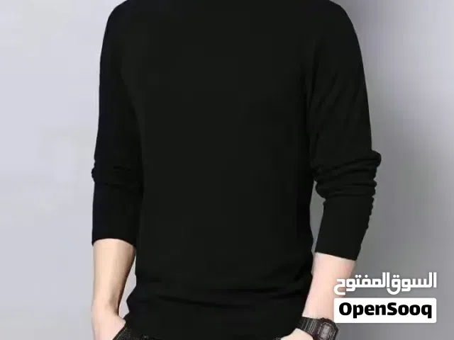 بلوز هاينك ساده اكمام طويله متوفره بلونين الاسود والابيض خامه الهاينيك درجه اولى فول ليكرا