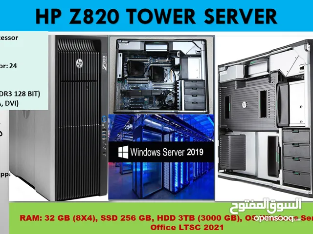 HP Z820 TOWER SERVER   Dual Xeon Processor