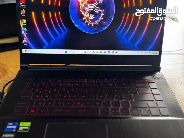 جهاز لابتوب توب MSI cor i7 الجيل الثاني عشر جيمنج بكرت شاشه 4050