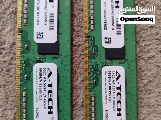 متوفر 22 قيقه رام ddr3 بسعر  260دينار