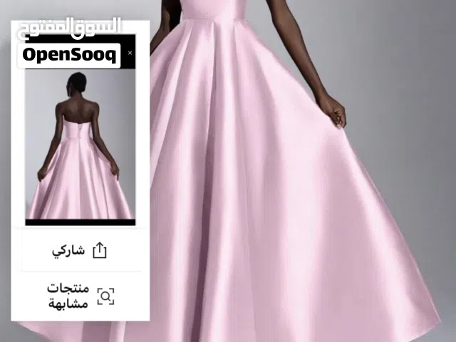 فستان زهري مناسب للزفاف والاعراس