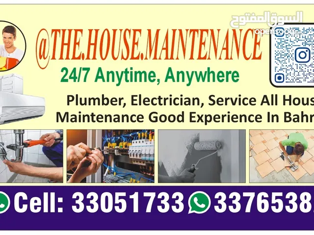 Plumber and Electrician Paint Waterproof Carpenter service All Bahrain