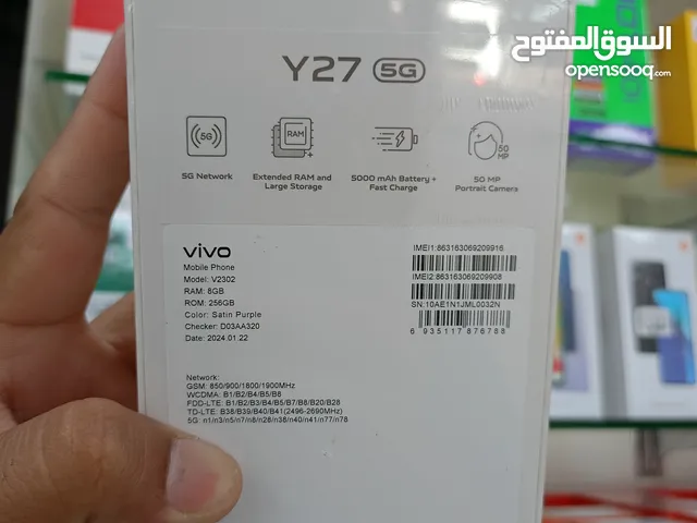 VIVO Y27 5 G 8 GB RAM 256 GB STORAGE