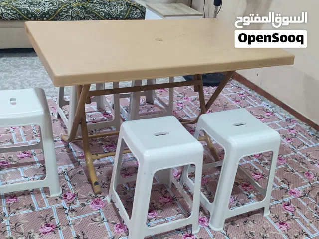 Dinning Foldable Table with 5 Stools