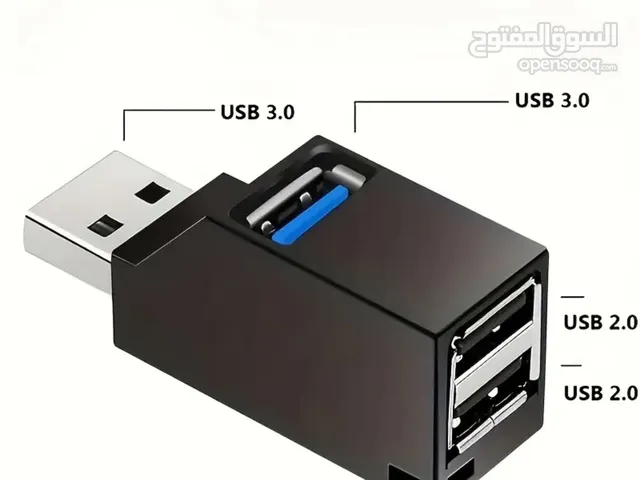 High-Speed USB 3.0 Hub Adapter with 3 Ports
