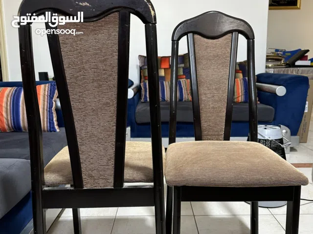 كراسي خشب ماليزي بخالة جيدة عدد ستة 6 كراسي