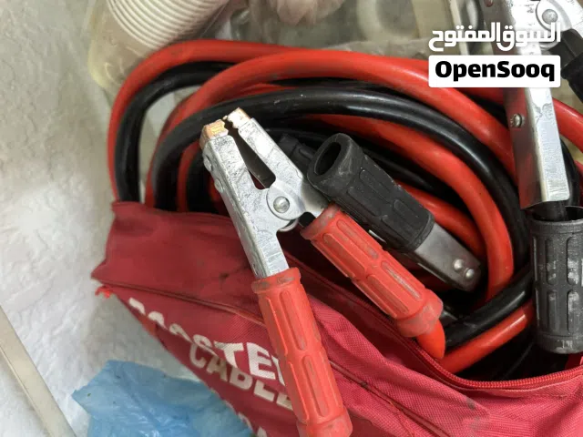 كيبل شحن اصلي 70 شعره طول 6 متر مع منفاخ 2 بيستون وحبال جر ثقيله الحصن اربد