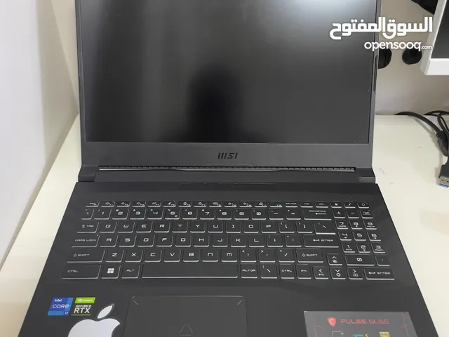 للبيع او البدل مع PC ، لابتوب MSI PULSE GL66 مناسب للألعاب و برامج التصميم الثقيلة ، بسعر ممتاز.
