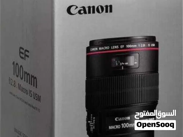 عدسة التفاصيل كانون 100مم ف2.8 الخط الاحمر لEF