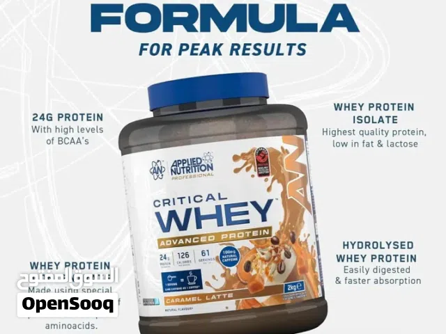Applied Nutrition Critical Whey بروتين الواي من ابلايد نيوتريشن Slim&Fit Nutrition