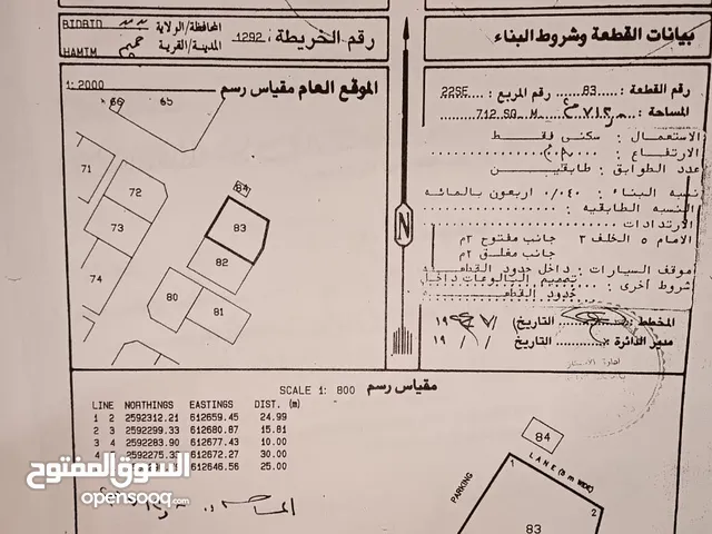 أرض سكنية ولاية بدبد حميم