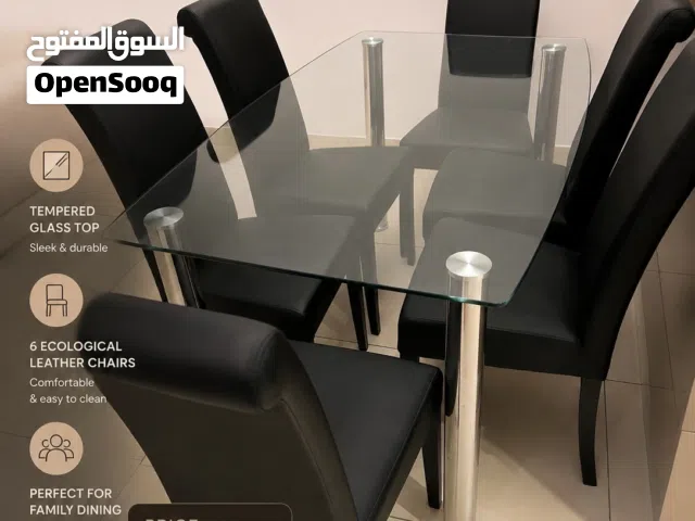 6 seater dining table with chairs