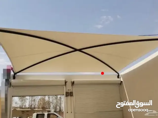 مظله سياره موقف واحد كابولي قماش بي في سي كوري سماكه 1100 مقاس 3×