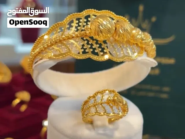 طقم اسواره مع الخاتم ذهب عيار 21
