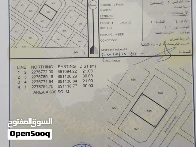 Residential Land for Sale in Al Sharqiya Masira