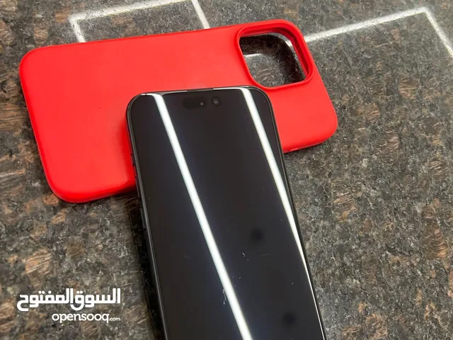 ايفون 15bro max ولا شخط عل باك اما الشاشه الاماميه شخط خفيف كتير بحالة الوكاله التلفون ما شاء الله