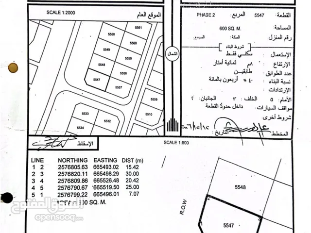 Residential Land for Sale in Muscat Amerat