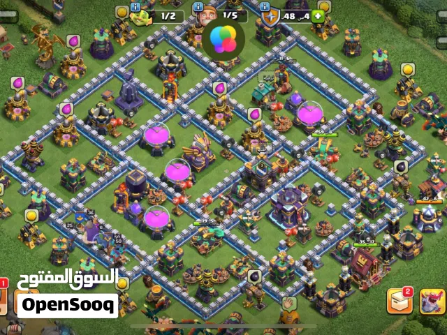 حساب كلاش اوف كلانس clash of clans للبيع تاون هول 15 حساب قوي للبيع بسعر 25 دينار وقابل للتفاوض