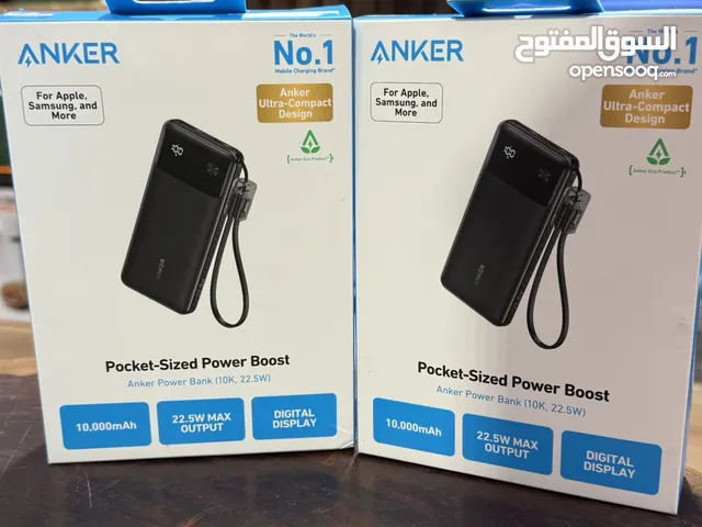 بطارية انكر بقوة 10000mAh شحن سريع بقوة 22.5W ضمان 18 شهر