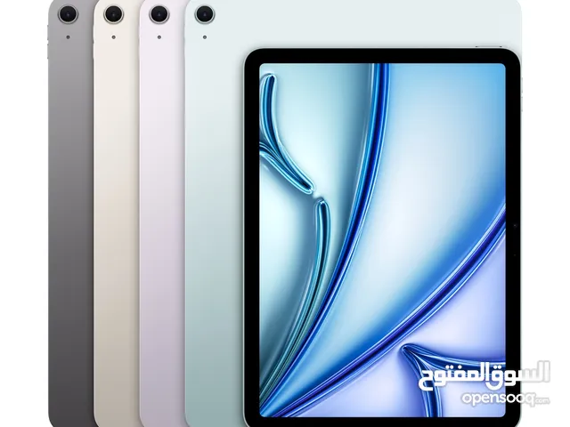 iPad Air M3 11” – 128GB (Wi-Fi) جديد كلياً / إصدار 2024 / كفالة شركة سنة
