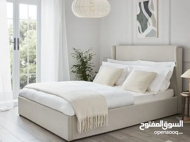 Modern Boucle Fabric Beds For Sale In Dubai - Customized Bedroom Furniture In UAE - Cash on Delivery