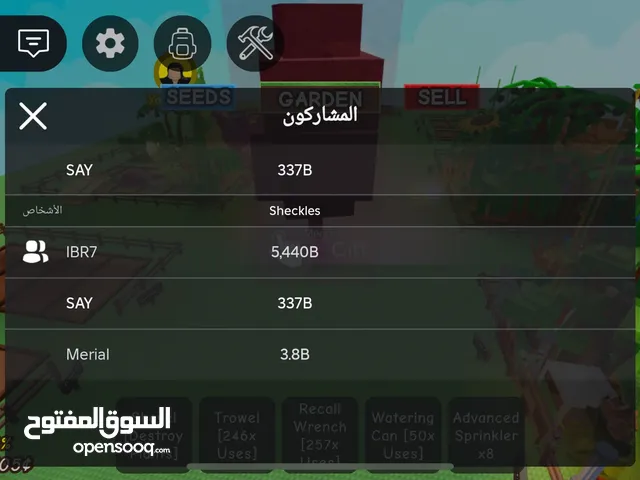 بيع حساب روبلوكس السعر 32 دينار